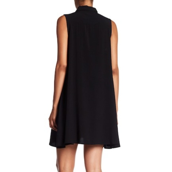 Black Collared Button Summer Dress - Picture 2 of 4